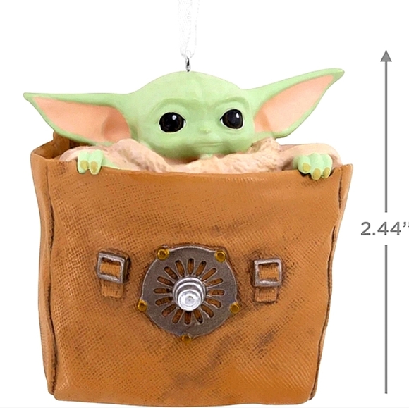 Star Wars: The Mandalorian Grogu in Bag Christmas Tree Ornament By Hallmark - Picture 8 of 15